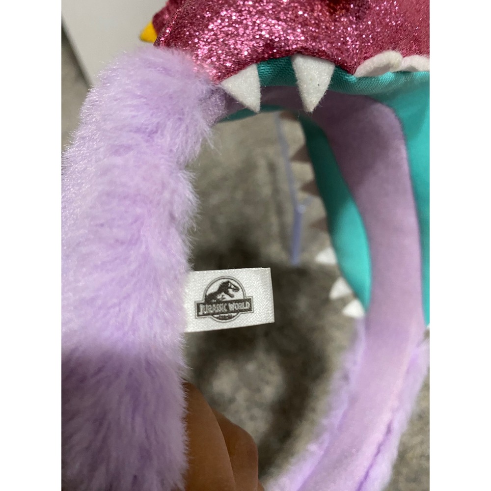 Headband Jurassic World Unisex Pink Excellent Glitter Dinosaur OS - Picture 2 of 2